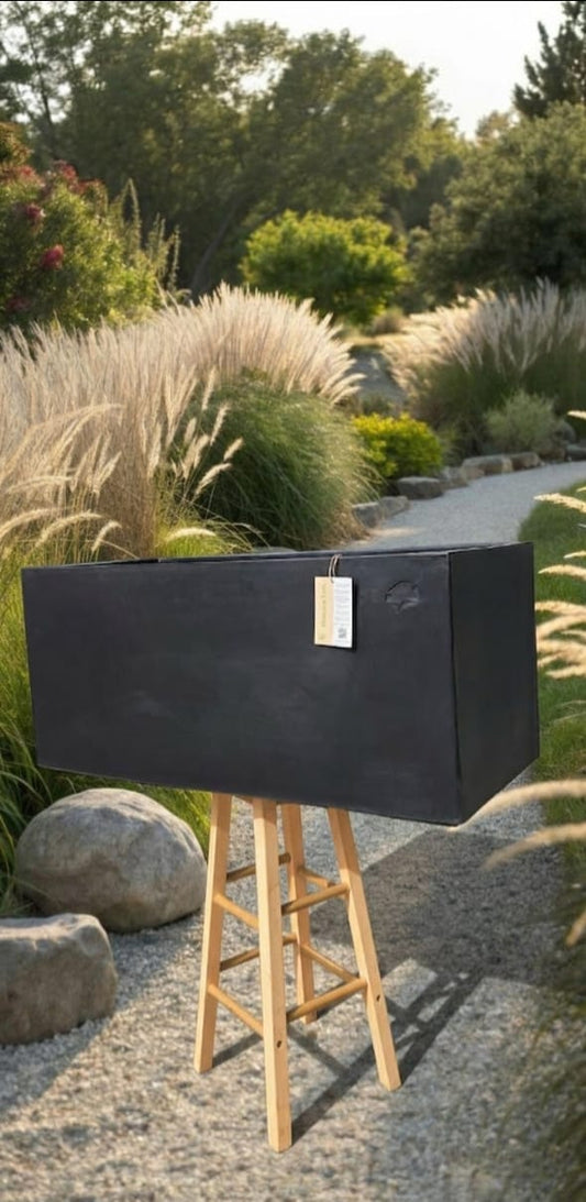 Anthracite Rectangular Pot