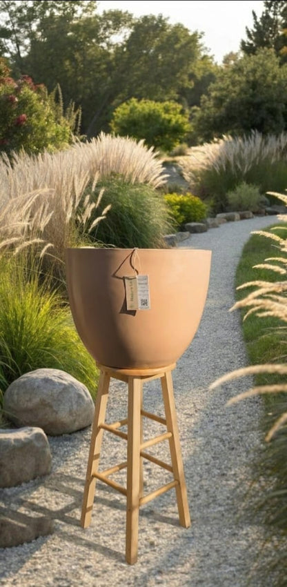 Light Terracotta Rounded Pot