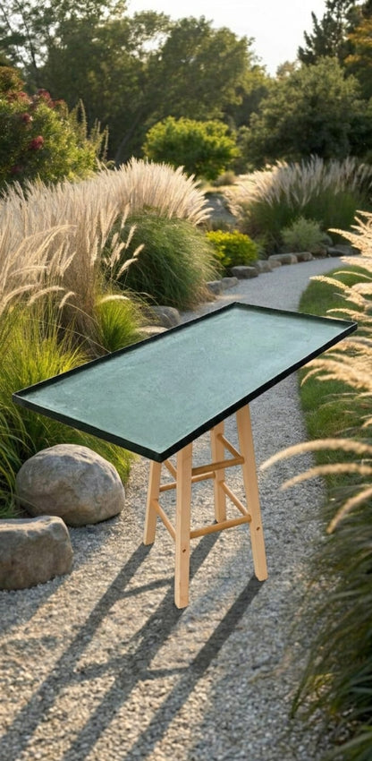 Dark Green Rectangular Pot