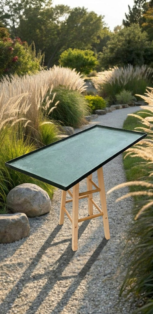 Dark Green Rectangular Pot